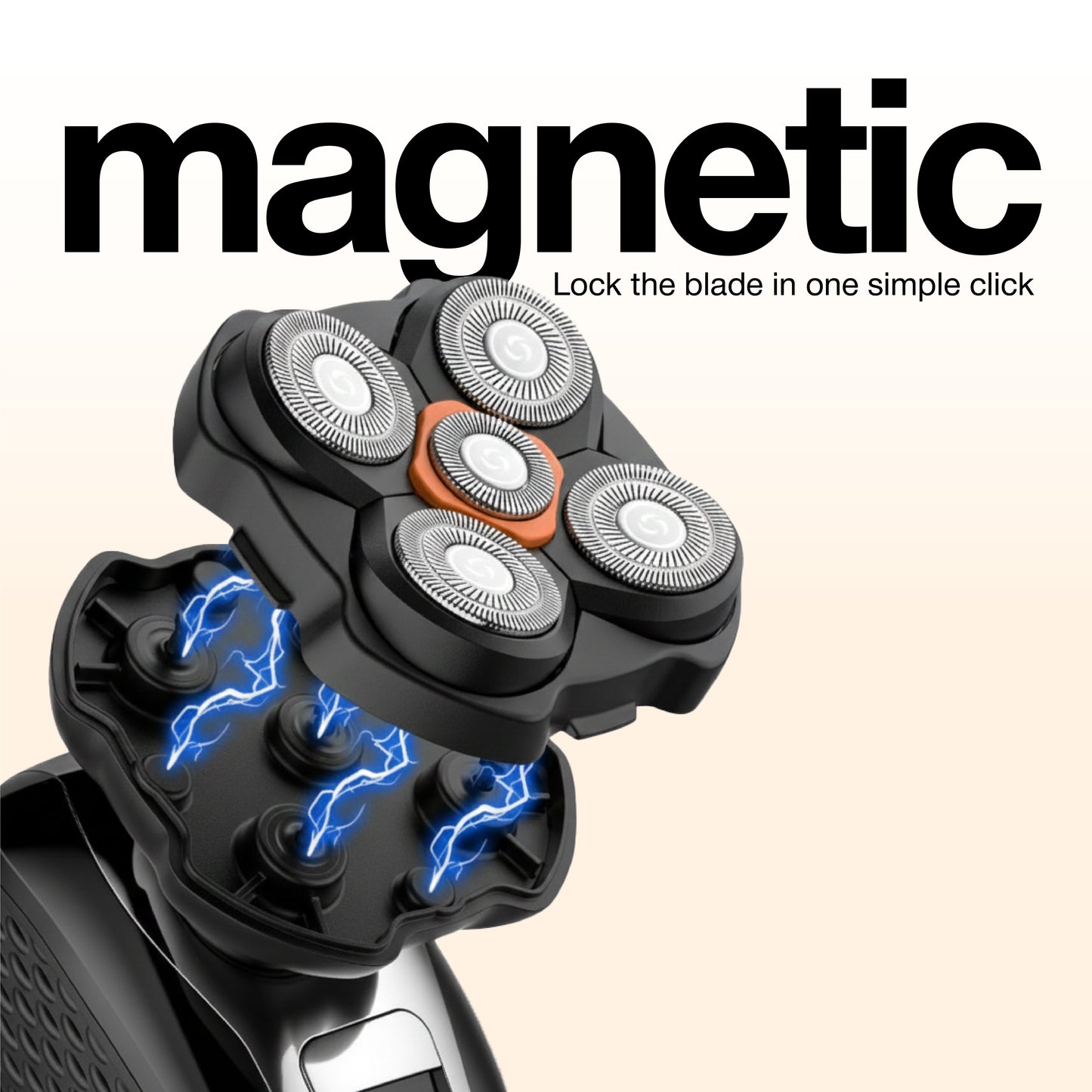 OTY Kit Get It All – Head Shaver & Body Trimmer for Men | Bald Groomer + Special Intimate Trimmer, Waterproof Cordless 8-in-1 Complete Grooming Kit