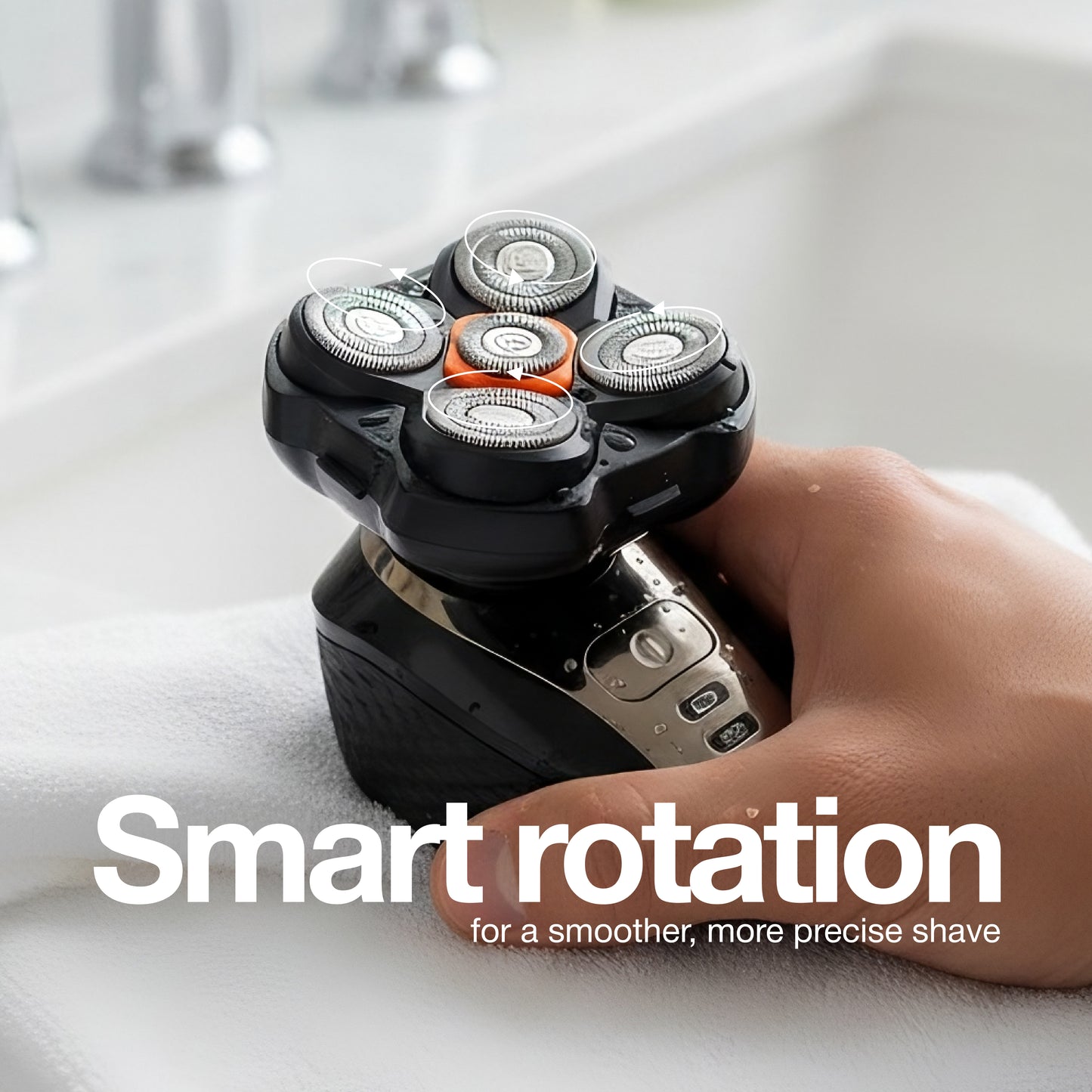 OTY Kit Get It All – Head Shaver & Body Trimmer for Men | Bald Groomer + Special Intimate Trimmer, Waterproof Cordless 8-in-1 Complete Grooming Kit